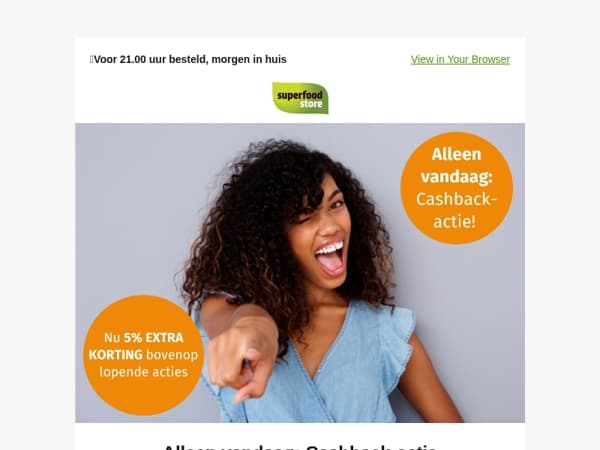 Alleen vandaag: win je aankoopbedrag terug🤩