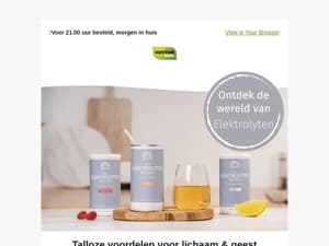 Elektrolyten: kleine mineralen, grote rol⚡