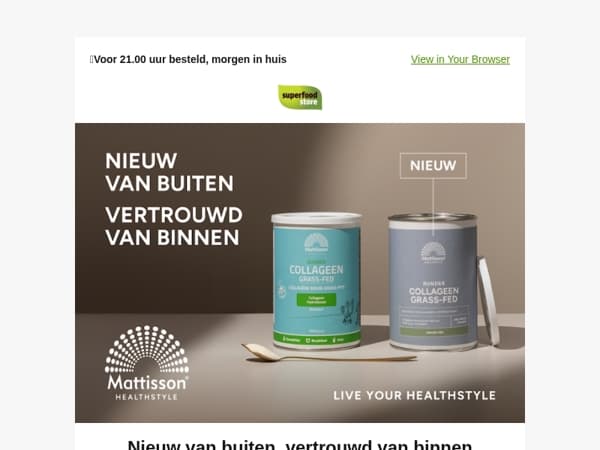 Mattisson: Nieuw van buiten. Vertrouwd van binnen🍃