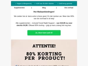 ALLES van €24,95 voor €4,99 🚨