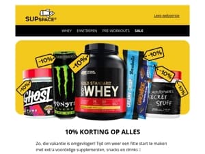 💸 10% korting op alles!