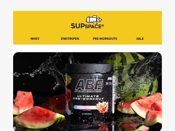 🍉 NIEUW: ABE Pre-Workout Watermeloen!