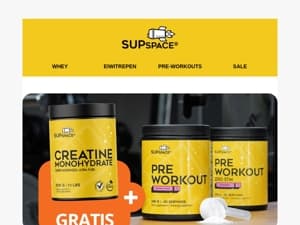 🚀 GRATIS Creatine bij de Supspace Pre-workout Stack
