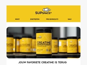 💥 Supspace Creatine is terug! Nu slechts 9,99!