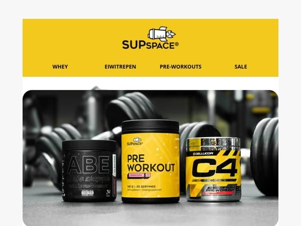 💪 Boost je training: hoge korting op pre-workouts