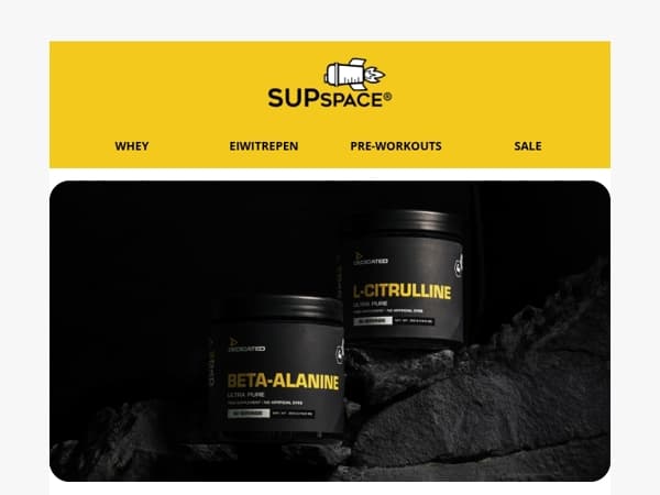 💪 NIEUW: Dedicated Pre-workout Boosters. 100% puur, 0% onzin.