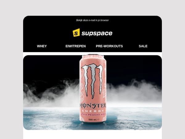 Scoor 15% korting op Monster Ultra Peachy Keen