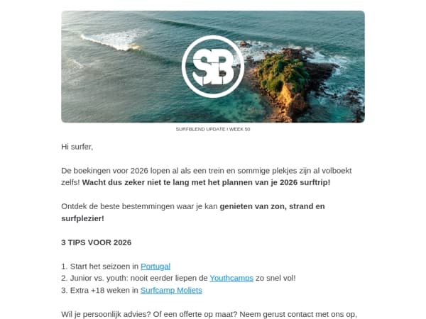 Plan de perfecte vakantie met onze tips!