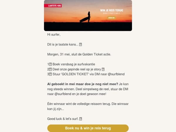 , je bent vergeten om...