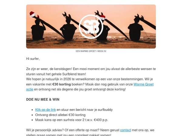 Jouw kerstcadeau staat klaar!