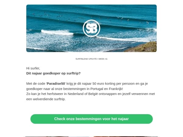 , een leuke korting om van te genieten