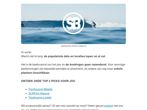 Wacht niet te lang: de boekingen lopen als een trein