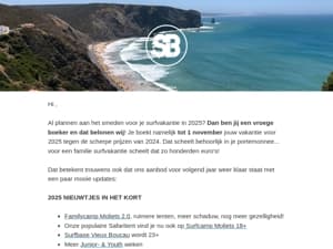 Vroegboekkorting 2025