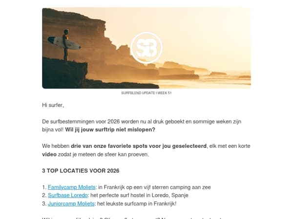 Nog geen reisplannen? Check deze 3 video's: