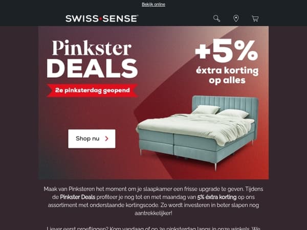 5% éxtra korting op alles | Pinkster Deals 🎁
