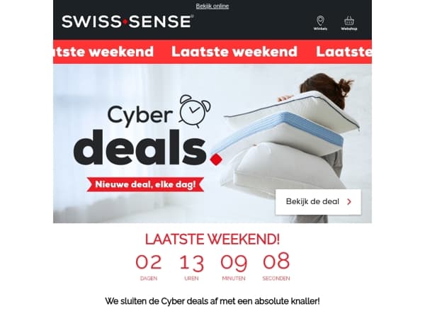 Laatste kans: Cyber deals op boxsprings & bedden!
