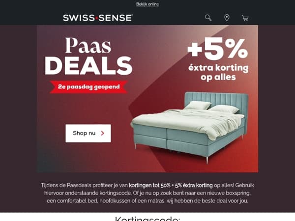 🐰 Paasdeals | 5% éxtra korting op alles
