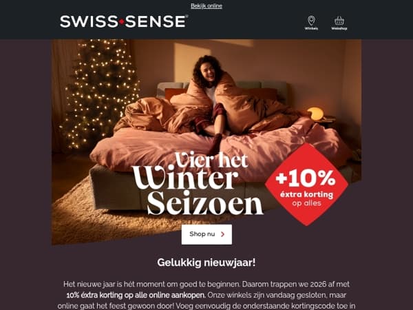 Gelukkig nieuwjaar: 10% éxtra korting op alles!