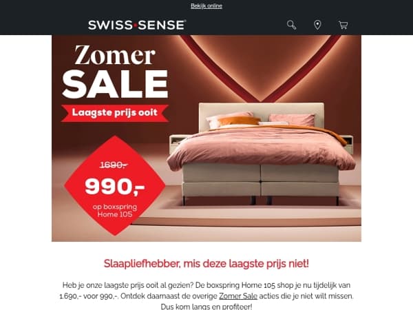 Mis dit niet: de laagste prijs boxspring ooit! 🔔