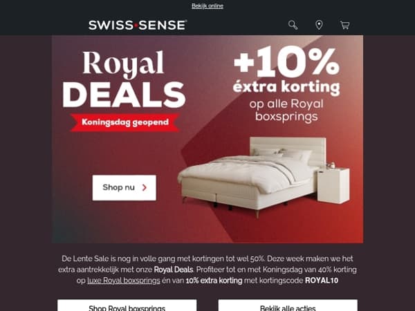 👑 Royal Deals +10% éxtra korting