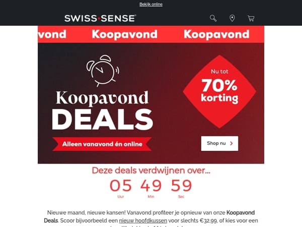 Koopavond tot 70% korting 🎉