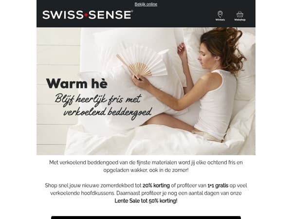 Blijf fris met verkoelend beddengoed ❄️