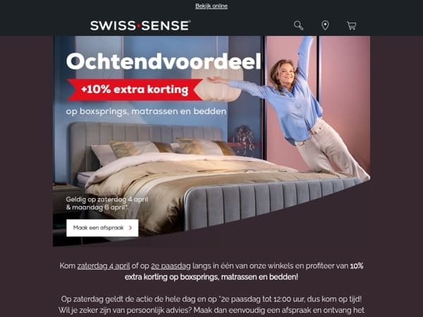 10% extra korting dit weekend (alleen in de winkel)