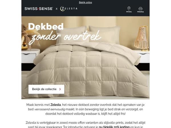 Nieuw: Zelesta dekbedden • tijdelijk 20% korting ✨