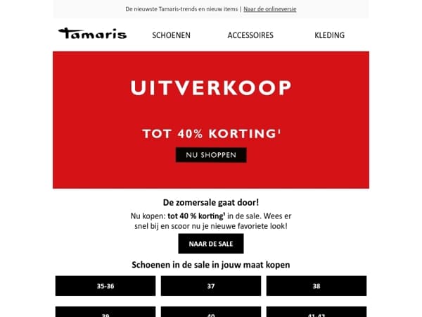 Zomersale – Tot 40% korting 🤩