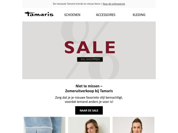 Niet te missen: zomersale bij Tamaris ❤️