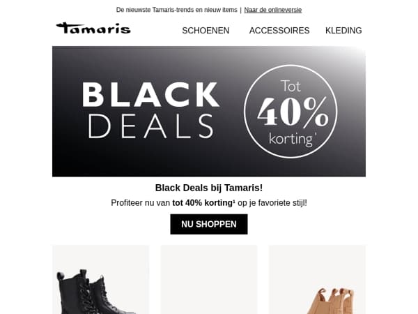 Tot 40% korting op je favoriete stijl!