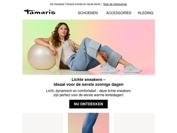 Lichte sneakers: ideaal voor de eerste warme dagen 👟