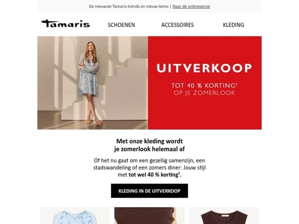 Jouw zomerlook met tot wel 40 % korting 🤩