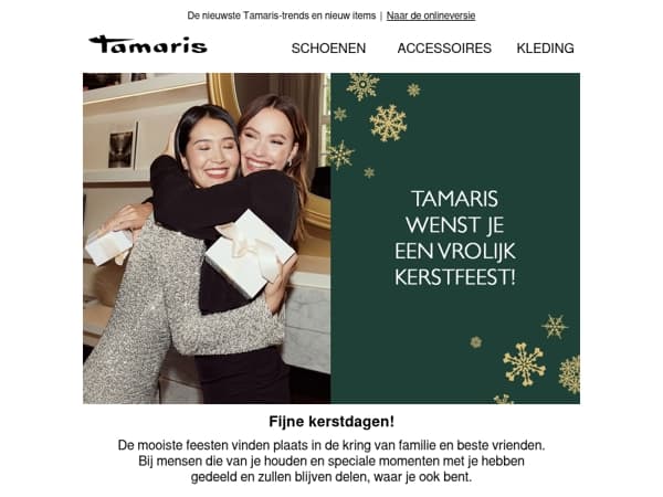 Tamaris wenst je prettige kerstdagen 🎄