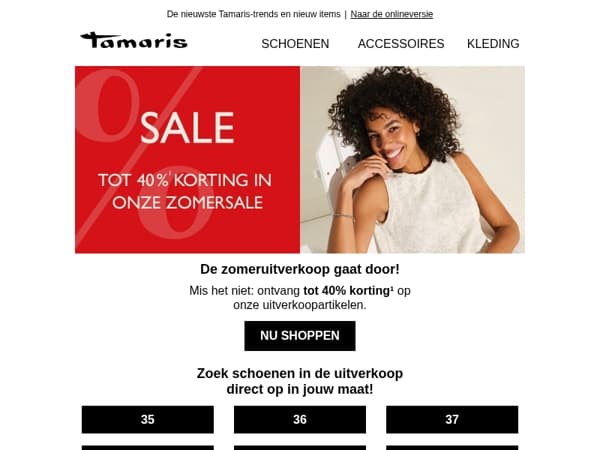 Tot 40% in onze zomersale 🌞