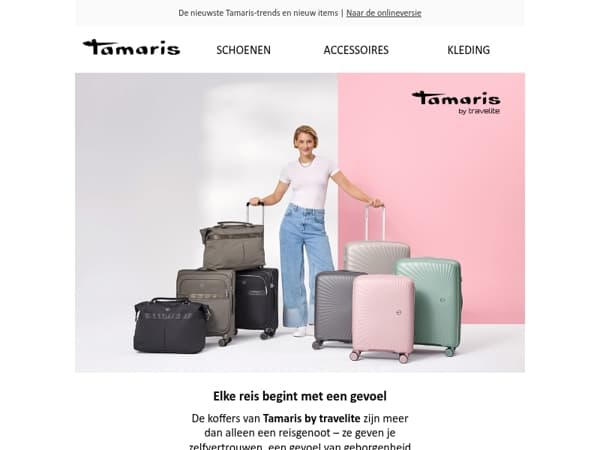 Nu nieuw: onze Tamaris by travelite-koffercollectie voor jouw perfecte reiservaring 🏖️