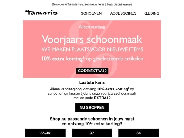 Laatste kans: 10% extra korting tijdens onze voorjaarsschoonmaak %🧼%