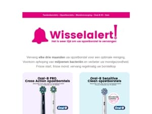 Opzetborstel wisselalert! 🔔