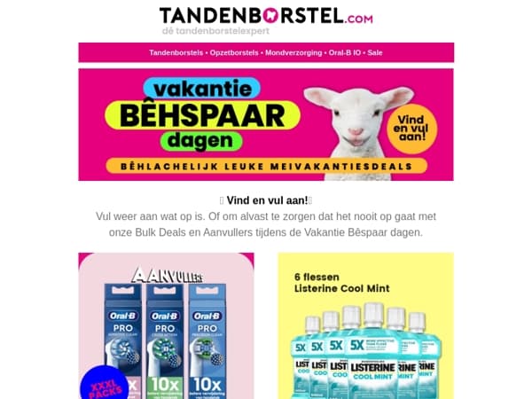 Bespaar tijdens de Vakantie BÊhspaar dagen 🐑
