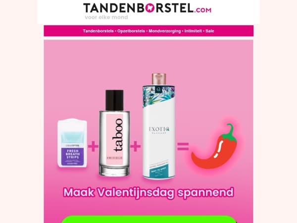 Maak Valentijnsdag spannend! 🔥 Valentijnsdag deals!