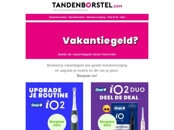 Bespaar nu met Vakantiegeld deals!
