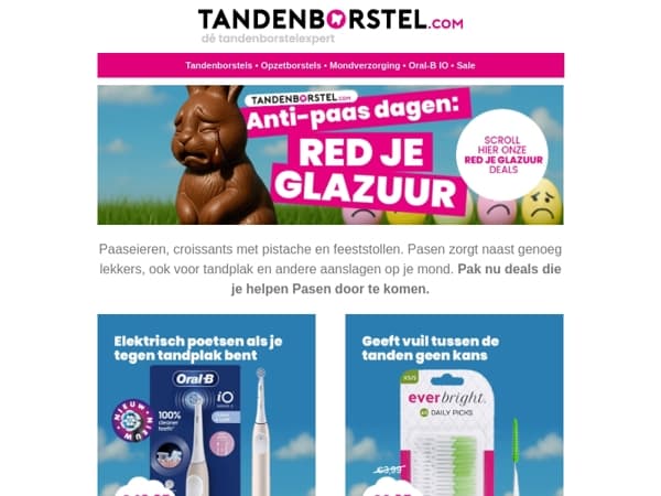 Red je glazuur! 🦷 tijdens de Anti-Pasen dagen
