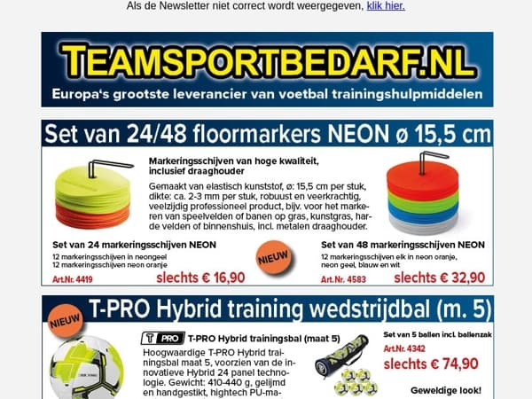 NIEUW! Set van 24 platte markeerschijven NEON slechts € 16,90