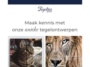 Eigen foto of ontwerp tegeltableau of tegelwand