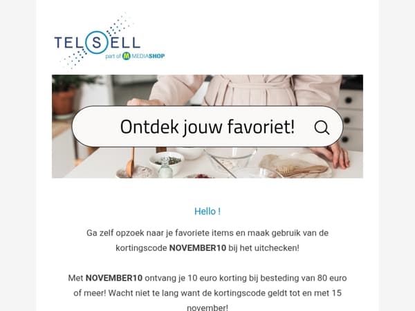 Deze week 10 euro korting!