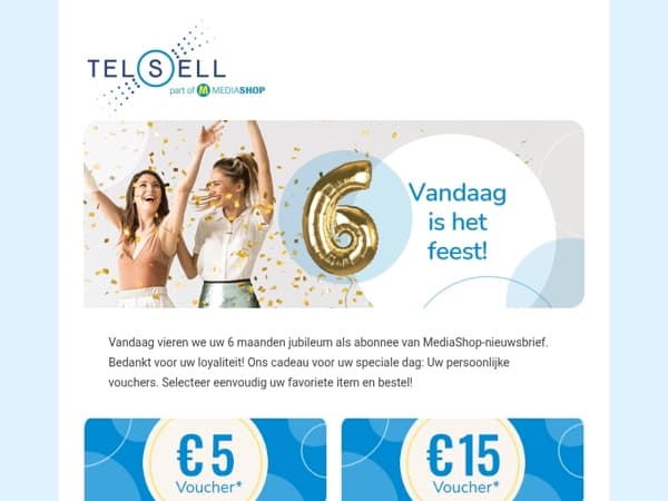 Bedankt voor uw loyaliteit