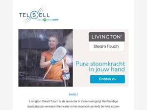 Nieuw bij TelSell: Livington SteamTouch