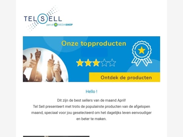 Topproducten van de maand April 🤩