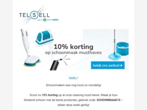 Korting op schoonmaak musthaves!