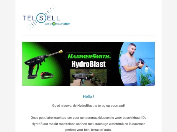 de HydroBlast is er weer!